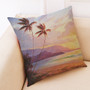 Honana 45x45cm Home Decoration Colorful Beach Patterns Cotton Linen Pillow Case Sofa Cushion Cover