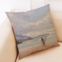 Honana 45x45cm Home Decoration Colorful Beach Patterns Cotton Linen Pillow Case Sofa Cushion Cover