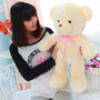 50CM Colorful Creative Glow LED Light Plush Bear Cushion Stuffed Doll Throw Pillow Toy For Friends Family Gift