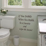 Waterproof Removable Toilet Seat Cover Sticker If You Dribblre Bathroom Wall Decal Home Decor