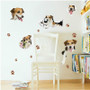 Miico 3D Creative PVC Wall Stickers Home Decor Mural Art Removable Dog Decor Sticker