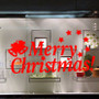Merry Christmas Happy New Year Cute Caving Waterproof Removable PVC Glass Wall Window Decor Sticker for Home Festival Party Decorations