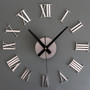 DIY Large Wall Clock Mirror Surface Sticker Modern Style Home Decoration Design