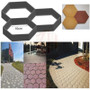 Garden DIY Plastic Path Maker Mold Manually Paving Courtyard Stone Road Cement Brick Mold Auxiliary Tools