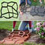 Garden DIY Plastic Path Maker Mold Manually Paving Courtyard Stone Road Cement Brick Mold Auxiliary Tools