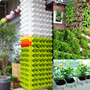 2-Pocket Vertical Wall Planter Self Watering Hanging Flower Pot Garden Decoration