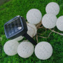 Garden Outdoor Solar Snowball Light String Christmas Party Decoration