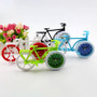 Honana Pastoral Style Trumpet Bike Shape Alarm Clock for Children Kids Bicycle Clocks Home Art Decor