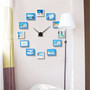 12 Frame Photo Wall Clock Modern Nordic Style Living Room Home Decor