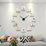 12 Frame Photo Wall Clock Modern Nordic Style Living Room Home Decor