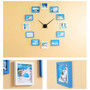 12 Frame Photo Wall Clock Modern Nordic Style Living Room Home Decor