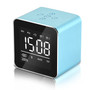 Loskii HC-25 2 in 1 Rechargeable Mirror LCD Screen Mini Blue Speaker Alarm Clock Support AUX TF Card