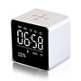 Loskii HC-25 2 in 1 Rechargeable Mirror LCD Screen Mini Blue Speaker Alarm Clock Support AUX TF Card