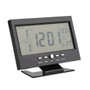 Voice Control Back-light LCD Alarm Clock Weather Monitor Calendar With Timer Sound Sensor Temperature Decor Desktop Table Clock