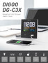 [2019 Third Digoo Carnival] Digoo DG-C3X Time Calendar 12hr/24hr Format Switchable Temperature Humidity Display Dual Alarms Snooze Function NAP LED Backlight Alarm Clock with 2 USB