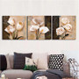 3Pcs Orchid Rose Flower Combination Painting On Canvas Frameless Drawing Home Wall Decor Paper Art