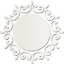 3D Circle Wreath Silver DIY Shape Mirror Wall Stickers Home Wall Bedroom Office Decor