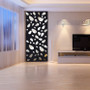Honana DX-Y5 12Pcs Cute Silver DIY Pebble Shape Mirror Wall Stickers Home Wall Bedroom Office Decor