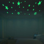 Honana DX-144 38x87CM Fluorescent Glow Hollow Out Stars Wall Sticker
