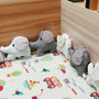 6PCS Animal Soft Cotton Baby Infant Pillow Pad Crib Protector Bedding Cot Bumper