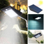 10W Waterproof 81LED Solar Light Sensor Street Light Parking Porch Dim Wall Lamp White Light