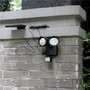 22 LED Solar Powered Double Head Motion Sensor White Light Wall Lamp Outdoor Security Flood Light