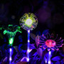 ARILUX® Solar Multi-Color Changing LED  Flower Stake Light  Transparent Lampshade  Luminous Pole