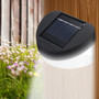 Solar Power 8 LED Wall Light Outdoor Waterproof IP65 Garden Fence Lamp