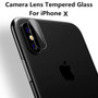 Bakeey™ Arc Edge Back Cover Camera Lens Tempered Glass Protector Film for iPhone X