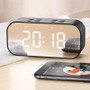 LEORY BT501 Wireless bluetooth 5.0 Speaker Dual Alarm Clock LED Display Stereo TF Card Mic Speaker