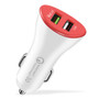 OLAF 2.4A Dual USB Quick Charger QC 3.0 USB Car Charger For iPhone 8 Samsung S9