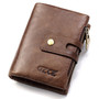 Men Women Retro Genuine Leather Wallet Card Holder