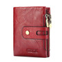 Men Women Retro Genuine Leather Wallet Card Holder