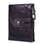 Men Women Retro Genuine Leather Wallet Card Holder