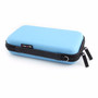 External Battery USB Flash Drive Earphone Digital Gadget Pouch Travel Silver Storage Bag