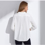 Women's Blouse Three Quarter Sleeve Doll Collar Clothing - 6 Colors