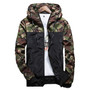 New Fashion Camouflage Hooded Coat Jackets for Men  Casual Windbreaker Men's Slim Fit Streetwear