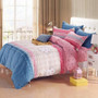 Cotton Stripe Bedding Set with duvet cover sheet and pillow cases - 18 designs