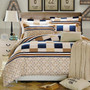 Cotton Stripe Bedding Set with duvet cover sheet and pillow cases - 18 designs