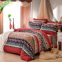 Cotton Stripe Bedding Set with duvet cover sheet and pillow cases - 18 designs