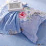 4 Pcs Luxury Egyptian cotton Satin Duvet Cover Bedding set