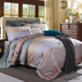 4 PCS Luxury Egyptian cotton bedding set - satin duvet cover , Sheet and Pillow cases
