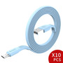 10pcs Flat Micro USB Cable For Android Phone Data Sync Charger Micro usb Cable For Samsung Huawei Xiaomi