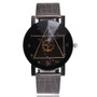 Casual Quartz Stainless Steel Band Marble Strap Watch Analog Wrist Watch