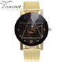 Casual Quartz Stainless Steel Band Marble Strap Watch Analog Wrist Watch