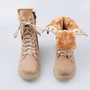 Snow Boots Women Plush Shoes Lace up Short Boots  2020 Winter Women Fashion  Warm Plush Ankle Boots