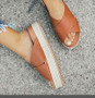 Women Wedges Shoes Sandals High Heels Sandals Summer 2021  Chaussures Femme Platform Sandals Hemp Casual Sandalia Feminina