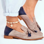 Penny Loafers Women Tassels Genuine Sheepskin Moccasin Pointed Toe Lady Flats Slip On Shoes Handmade
