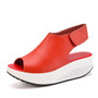 5 Styles Summer Women Sandals Platform Wedges Sandals Leather Swing Peep Toe Casual Shoes Women Walk Shoes Flats Size 35-42