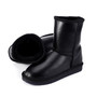 MBR FORCE Classic Sheepskin Leather Wool Fur Lined Women Mid-calf Winter Boots for Woman Basic Snow Boots Shoes Waterproof woman